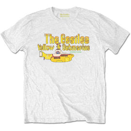 The Beatles Adult T-Shirt - Yellow Submarine Album - White