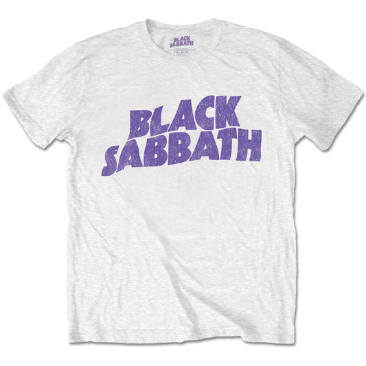 Cool Black Sabbath Kids White T-Shirt - Black Sabbath Purple Logo
