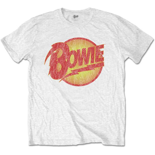 David Bowie Adult T-Shirt - Diamond Dogs Artwork - White