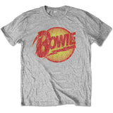 Cool David Bowie Kids T-Shirt - Diamond Dogs Logo - Grey
