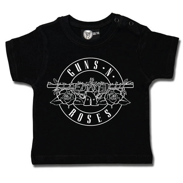 Guns 'N' Roses Baby T-Shirt Logo Outline - Black
