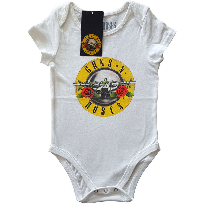 Guns N Roses Babygrow - Classic Logo White