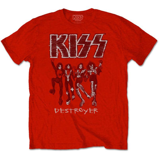 KISS Adult T-Shirt - Destroyer Album Artwork