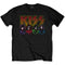 KISS Adult T-Shirt - Multicoloured KISS Band Faces