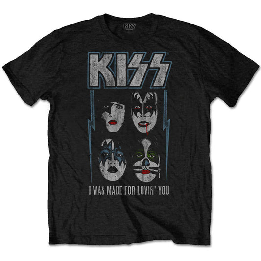 Cool KISS Kids T-Shirt - I Was Made For Lovin You.