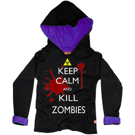 Keep Calm and Kill Zombies Kids Hoody