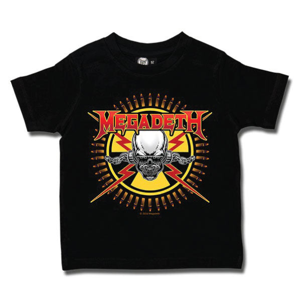 Megadeth Kids T-Shirt - Skull and Bullets