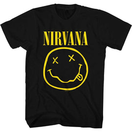 Nirvana Adult T-Shirt - Smiley Face