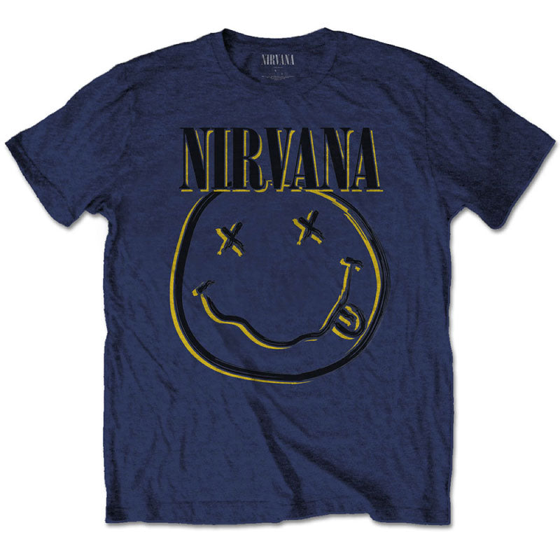 Nirvana Kids T-Shirt Smiley Face - Blue