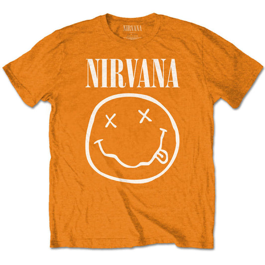 Nirvana Kids T-Shirt Smiley Face - Orange