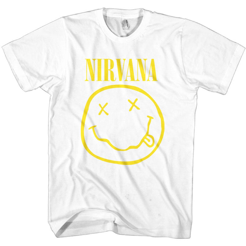 Nirvana Kids T-Shirt Smiley Face - White