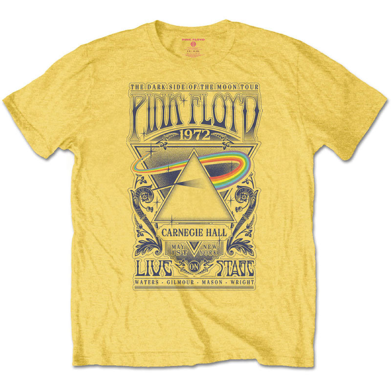 Pink Floyd Kids Yellow T-Shirt - Dark Side Of The Moon Tour 1972
