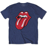 Rolling Stones Kids T-Shirt - Classic Rolling Stones Tongue Logo - Blue T-Shirt