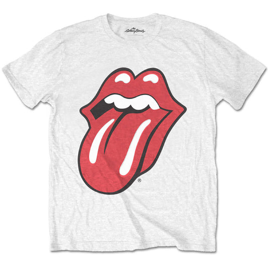 Rolling Stones Kids T-Shirt - Classic Rolling Stones Tongue Logo - White T-Shirt