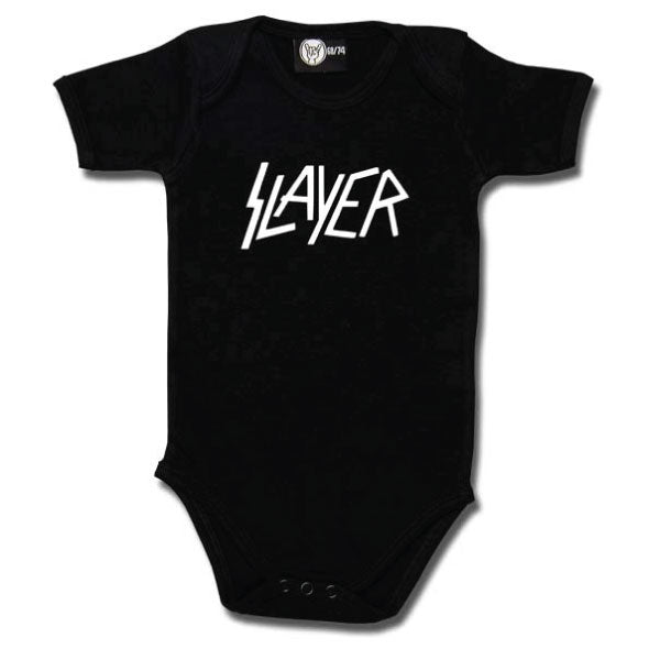 Slayer Babygrow Logo - Black/White