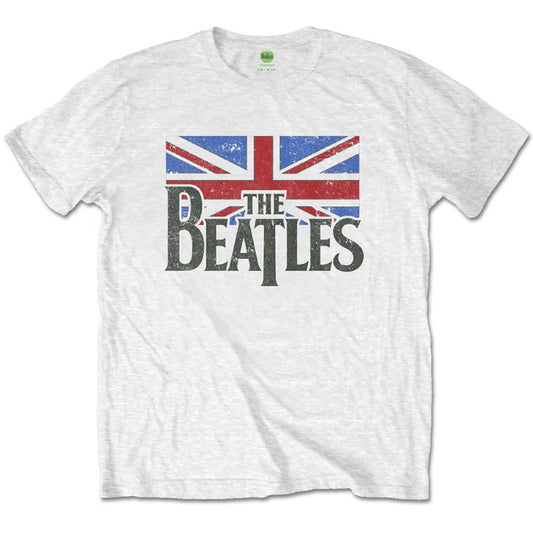 The Beatles Kids T-Shirt - Union Jack - White T-Shirt