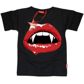 Vampire Lips Kids T-Shirt by Stardust