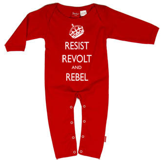 Resist, Revolt & Rebel Baby Playsuit