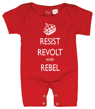 Resist, Revolt & Rebel Baby Romper