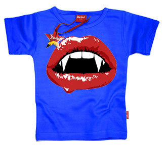 Vampire Lips Kids T-Shirt by Stardust