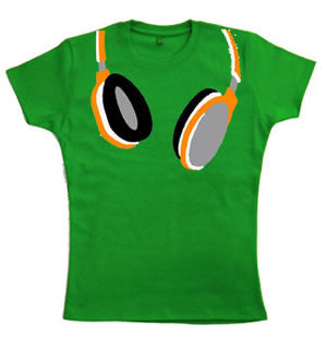 Teenage Girls Headphones T-Shirt by Stardust